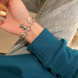 Christmas Gift Handmade Vintage Punk Bear Charm Bracelet &Bangle For Women Wedding  Luxury Jewelry SL031