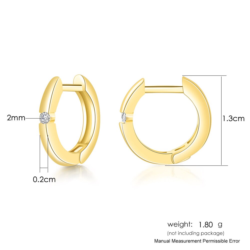 Aveuri Unisex Little Mobius Hoop Earrings For Women Simple Geometric Circle Silver Color Party Gift Fashion Jewelry KBE390