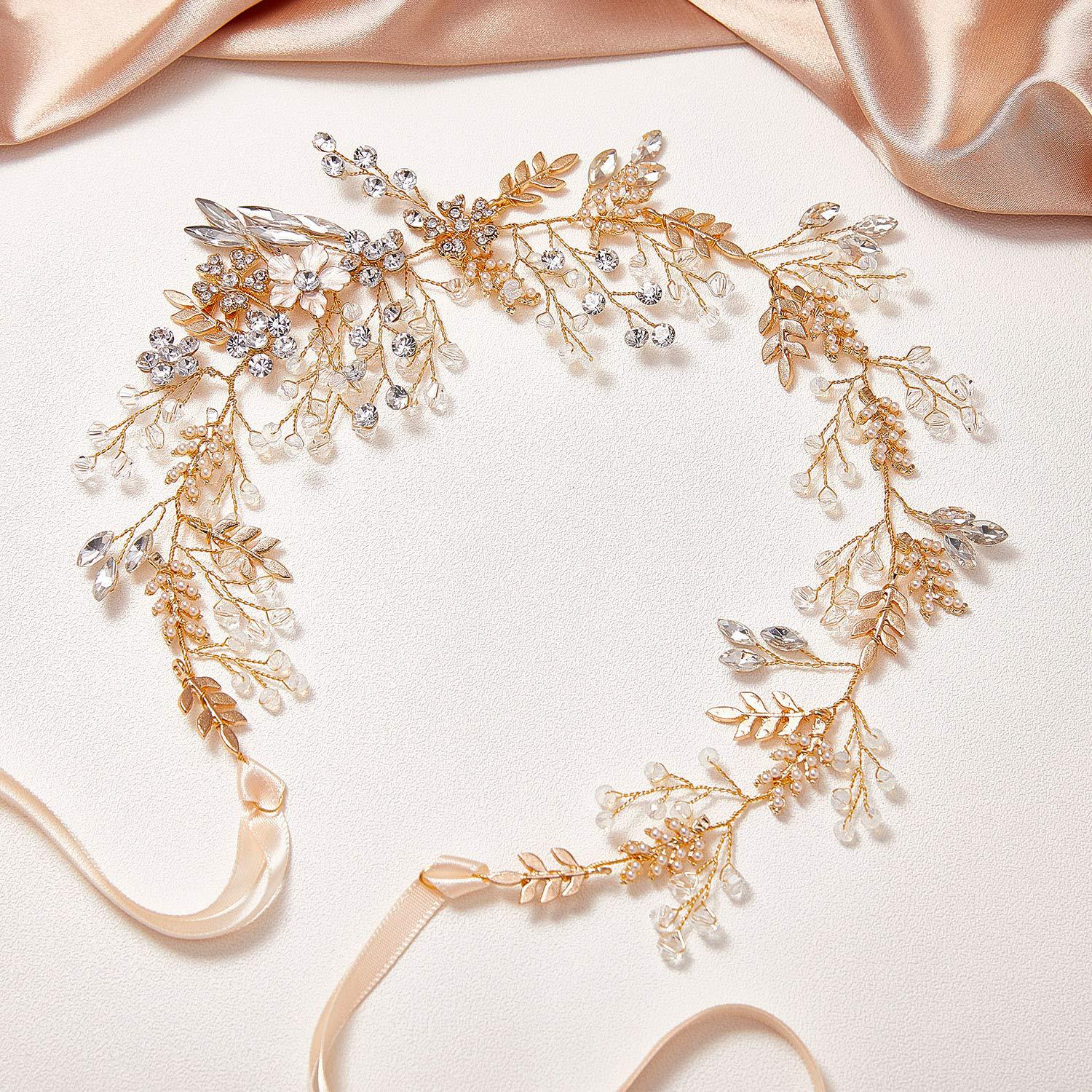 Wedding Hair Accessories Flower Leaf Headbands Hairbands Headpiece Headdress for Brides Party diademas para el pelo mujer