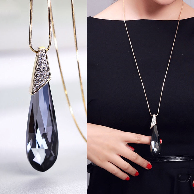 Long Necklaces & Pendants for Women Maxi Collier Femme Geometric Chain Fashion Necklace Statement Colar Accessories Jewelry 2023