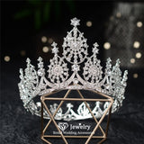 Christmas Gift Wedding Crown Tiara Hairband Engagement Hair Accessory for Women Big Crowns High Quality Luxury Jewelry Queen Hairwear HG1269
