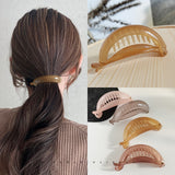Aveuri Back to school New Cute Candy Colors Banana Shape Hair Claws Women Girls Sweet Hair Clips Ponytail Holder Hairpins Fashion Hair Accessories