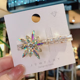 Aveuri 2022 Fashion Crystal Butterfly Hair Clip Large Top Clip Flower Spring Clip Cute Women's Duckbill Clip Headdress