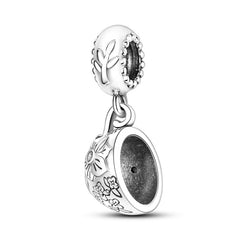 Fits Original Pandach Bracelets Silver Color Ancient Teacup Charms Beads Women Silver Color Pendant Diy Jewelry 2023 New