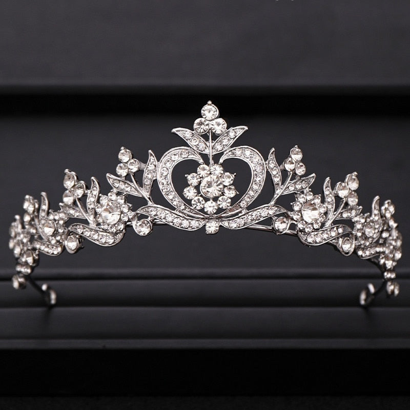 Aveuri  Wedding Crown Hair Jewelry Bridal  Hair Accessories Women Baroque Crown Rhinestones Crystal Tiaras Bride QueenParty Crowns Gift