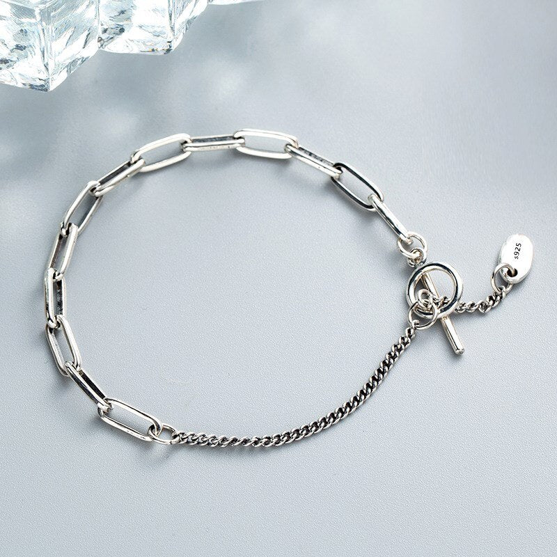 Christmas Gift Vintage Fashion Geometric Pendant Charm Korean Bracelet &Bangle Handmade Wedding Jewelry For Women SL091