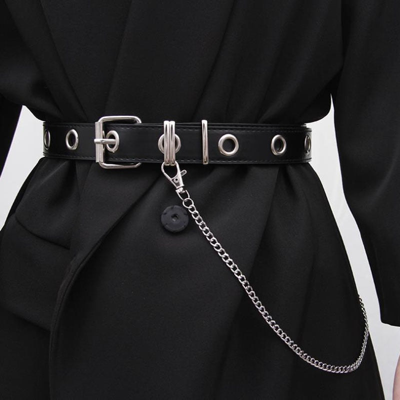 New Punk Trousers Chain Keychain for Women Pants Chains Multi Layer Belt Waist Keychains Rock Hip Hop Hook Jewelry Accessories