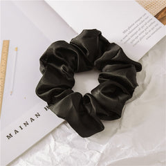 Aveuri Back to school Women Satin Silk Hair Tie Elastic Scrunchies Ponytail Holder Hair Rope Rings New Christmas Hair Accessories