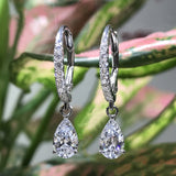 Aveuri  Delicate Pear CZ Drop Earrings Women Crystal High Quality Versatile Nice Gift Love Fashion Jewelry Daily Party Earrings
