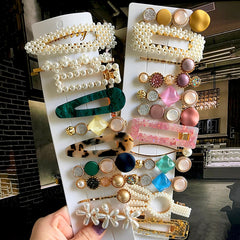 Pearl Hair Clip Barrettes For Women Girl 2022 Elegant Acrylic Hairpins Hairgrips Headwear Hair Jewelry Hairgrip Hair Accessories