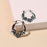 Aveuri Gothic Style Vintage Bat Earrings Punk Women's Exaggerated Hook Earrings Ghost Festival Christmas Birthday Gift Party Jewelry