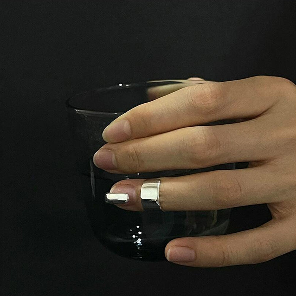 Aveuri  Vintage Fingertip Ring Personality Irregular Fashion Opening Ring For Men Women Girls Adjustable Ring Party Jewelry Gift