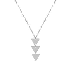 Christmas Gift NEW Triangle Necklace for Women Vintage Simple Geometric Pendant Female Sweater Chain Long Necklaces Jewelry Gift Collier Femme