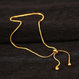 Christmas Gift Minimalist Design Gold Snake Bone Chain Titanium Steel Bow Anklet For Woman 2023 Korean Fashion Jewelry Beach Girl's Sexy Anklet