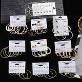 Aveuri Big Circle Hoop Earrings For Women Simple Punk Ear Rings Brincos Round Acrylic bead Earring Set Fashion Jewelry Party Gift