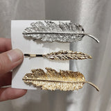 Aveuri 2022 Korean Version Of Jewelry Adult Female Hair Accessories Retro Exaggerated Feather Hairpin Spring Clip