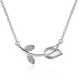 Christmas Gift Adjustable Flower Charm Statement Necklace For Women Pendant Elegant Wedding Jewelry Choker  dz170