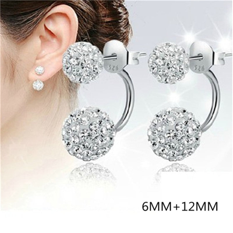 Christmas Gift alloy New Jewelry Shambhala luxury zirconia female popular original brand of high-end vintage stud earrings