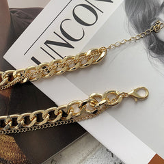 Christmas Gift SUMENG New Fashion Vintage Multi-layer Coin Chain Choker Necklace For Women Gold Silver Color Portrait Chunky Chain Necklaces