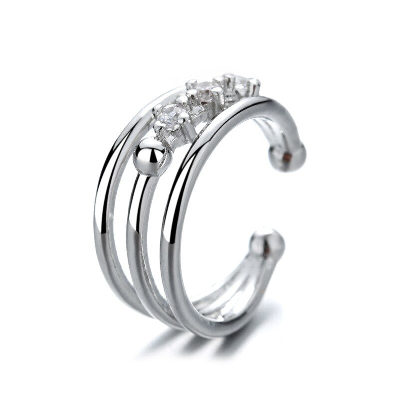Aveuri Christmas Gift 1 PCS Fashion Korean  Zircon Ear Cuff Clip Earrings For Women No Piercing Wedding Jewelry EH1203