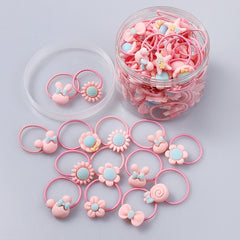 Back to school 2023 AVEURI 10/20 Root Children's Hair Ring Headwear Hair Korean Version The Cartoon Headwear Girl Rubber Band Sweet Cute Hair Accessories