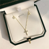 Christmas Gift  Heart Star Cross Charm Pendant Choker Necklace For Girl Women Statement Wedding  Jewelry dz875