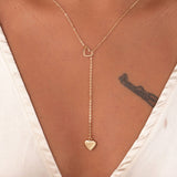 Christmas Gift New fashion trendy jewelry copper heart chain link necklace gift for women girl