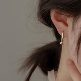 Christmas Gift  Geometric Bead Charm Stud Earring For Women Party Jewelry Pendientes Accessories eh1459