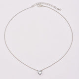 SUMENG New Arrival 2023 Fashion Neck Chain Cute Heart Lock Necklace Gold Silver Color Choker Necklace Pendant Women Accessories