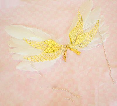 DIY Material Package Lolita European style sun halo feathers wings angel headband headwear crown  tiaras and crowns