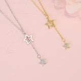Christmas Gift Christmas Gift Cute Shiny Star Choker Drop Charm Necklaces Charming Woman Wedding Party Birthday Jewelry