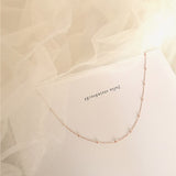 Fashion Jewelry Bohemia Bead Chain Necklace 925 Sterling Silver Chokers Necklaces for Women Classic Clavicle Chain WYK-02