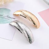 Aveuri 2022 Retro Cold Wind Metal Arc Hairpin Back Head Simple Clip Headdress Personality Brushed Spring Clip Female