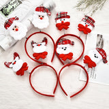 Christmas Gift Red Christmas Hair Band Cartoon Santa Claus Snowman Antlers Headband Merry Christmas Decor Adult Kids Naviidad Gifts Noel Toys