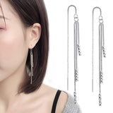 Christmas Gift Fashion Tassel Long Drop Earring for Women Brincos Pendientes femme Dangle Earrings eh152