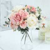Aveuri Beautiful Hydrangea Roses Artificial Flowers for Home Wedding Decorations High Quality Autumn Bouquet Mousse Peony Fake Flower