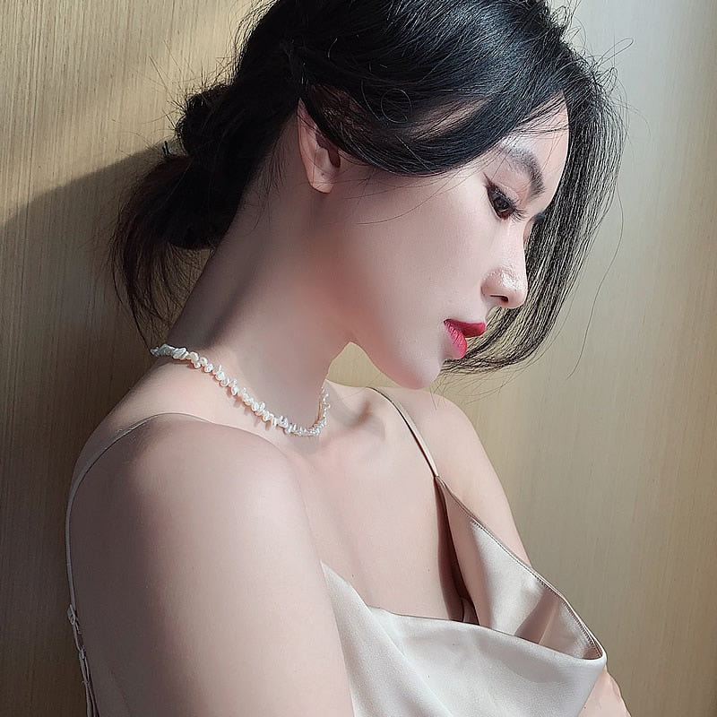 Christmas Gift Baroque natural pearl necklace women's clavicle chain simple temperament 2023 New Jewelry Wedding Party Gift Necklace versatile