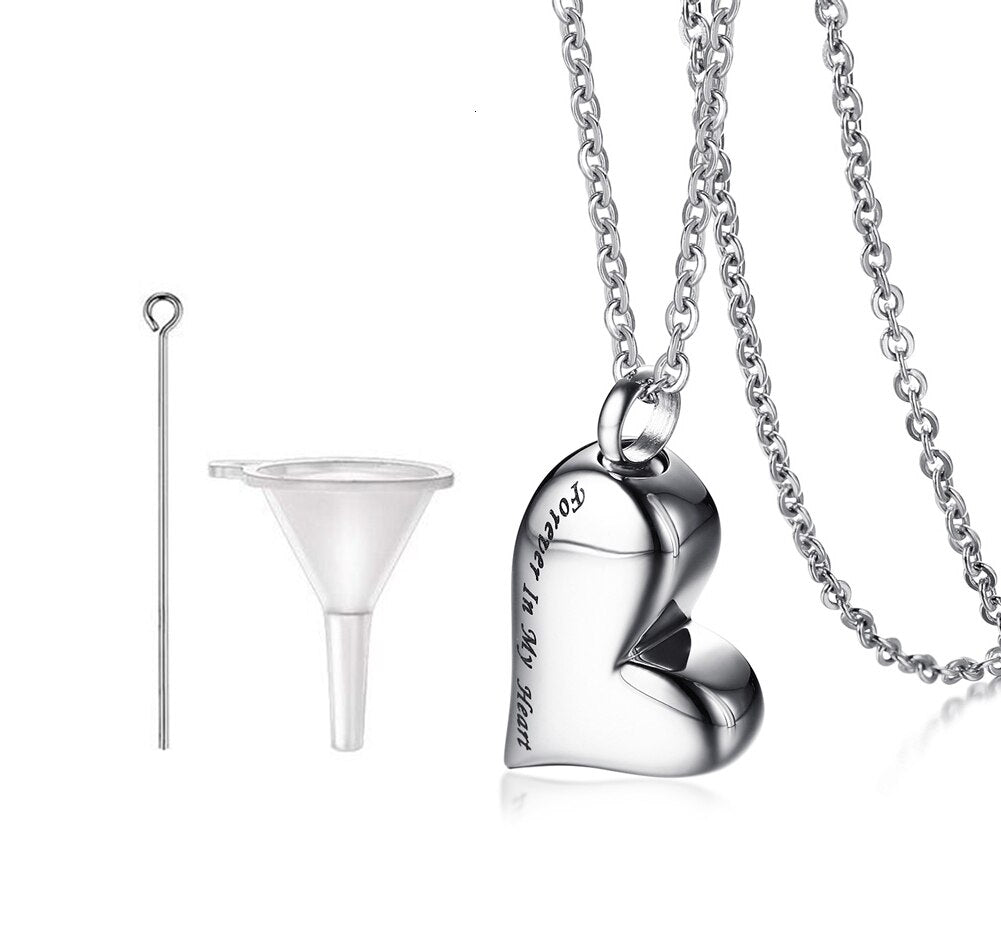 Openable Glass Vial Necklace Women Pendant Memorial Ash Bottle Cremation Pet Urn Jewelry