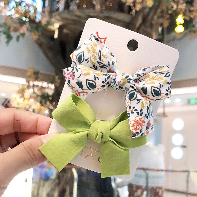 Aveuri 2022 Bow Hairpin Side Clip Hairpin Girl Hair Accessories Baby Broken Hair Clip Simple Jewelry Children's Headdress