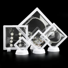 Membrane Jewelry Box Earing Display Stand Elastic Lipstick Ring Storage Case Dustproof Transparent Jewelry Bracelet Necklace Box