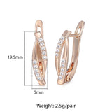 prom accessories prom accessories Aveuri Graduation gifts Aveuri Graduation gifts Womens Stud Earrings Elongated Oval CZ Stone 585 Rose Gold Earrings For Women Fashion Trend Jewelry Gift Dropshipping KGE179