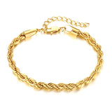 Charm Stainless Steel Snake Chain Bracelet for Women Girls Gold Color Herringbone Link Bracelet Bohemian Jewelry Drop Shipping