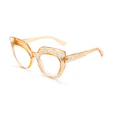 Aveuri Cat Eye Optical Glasses Women Men Vintage Clear Glasses Eyeglasses Frame Transparent Lens Spectacle Frame Prescription Unisex