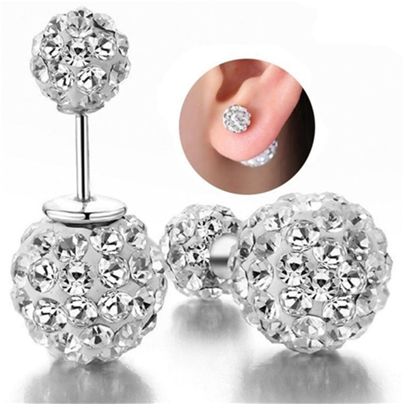 Christmas Gift alloy New Jewelry Shambhala luxury zirconia female popular original brand of high-end vintage stud earrings