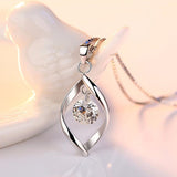 Christmas Gift women's fashion new jewelry high quality crystal zircon retro simple pendant necklace long 45CM