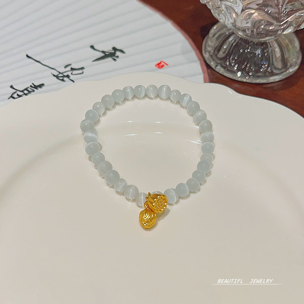 Aveuri - Women's Fashion Creative Natural Stone Crystal Pearl Bracelets