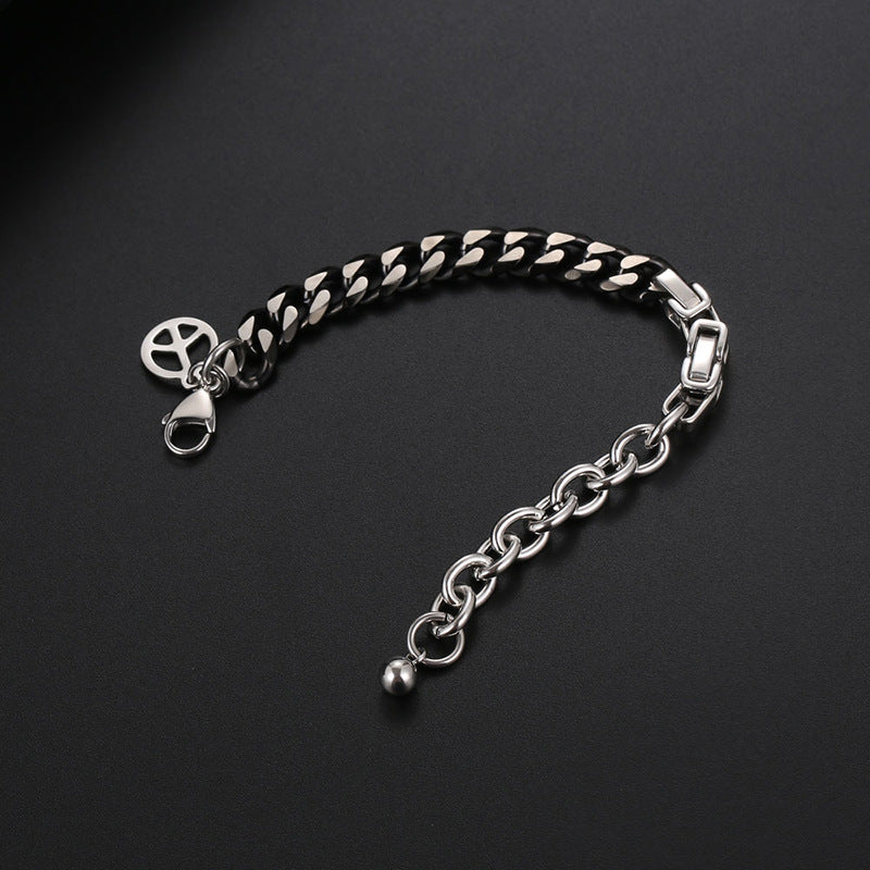 Aveuri - Men's Chain Titanium Steel Personality Stitching Hip Hop Bracelets