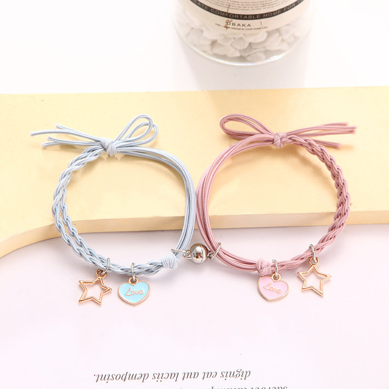 Aveuri - Female Couple Pair Rubber Band For Boyfriend Bracelets