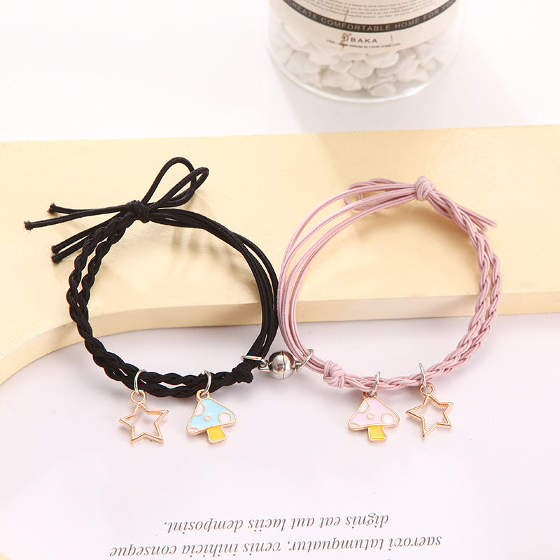 Aveuri - Female Couple Pair Rubber Band For Boyfriend Bracelets