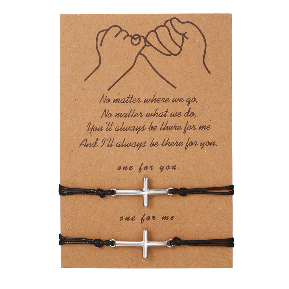 Aveuri - Stainless Steel Cross Shelf Personalized Creative Bracelets